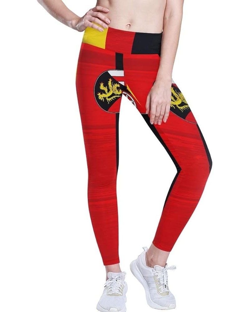 Stylish Custom Flag Flag High Waist Yoga Pants Woman Stretch Tummy Control Workout Leggings(XS-XL) Multi 17 $11.28 Leggings