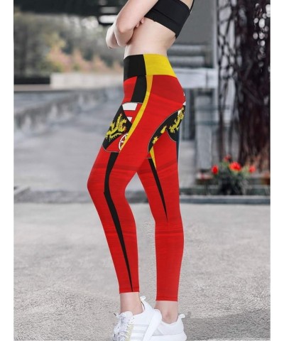 Stylish Custom Flag Flag High Waist Yoga Pants Woman Stretch Tummy Control Workout Leggings(XS-XL) Multi 17 $11.28 Leggings