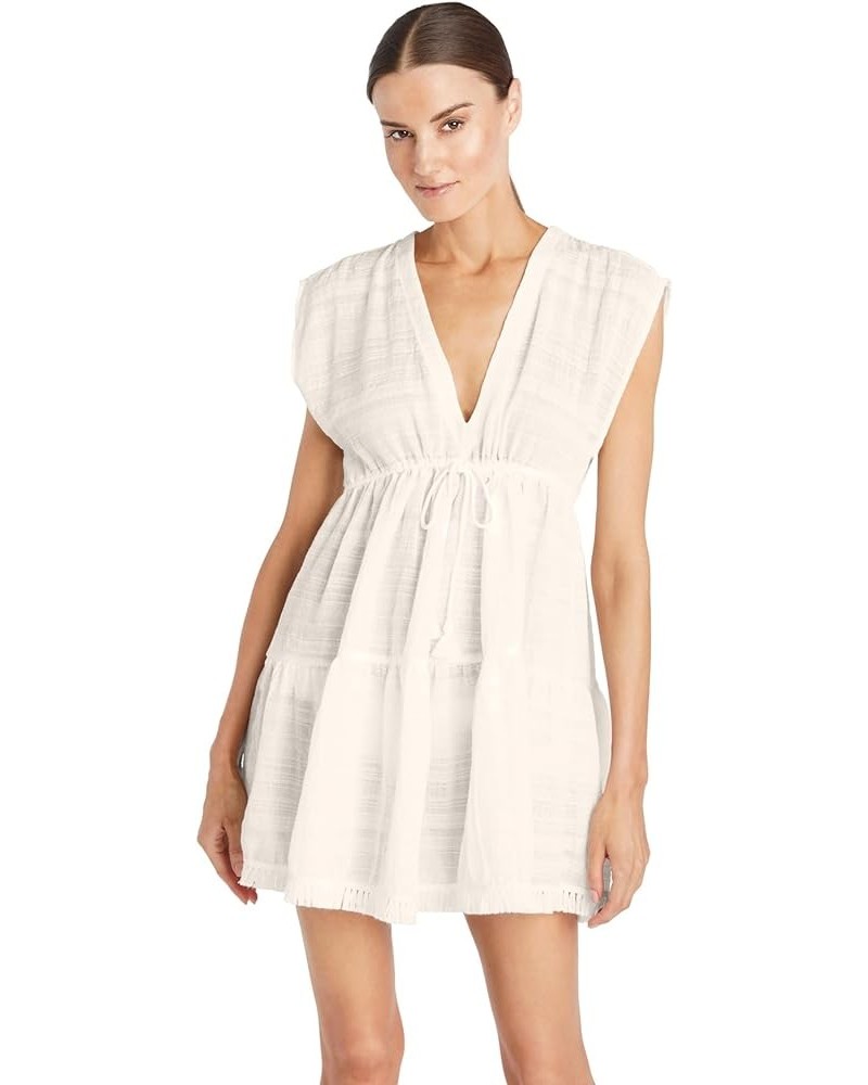 Natalie Flouncy Dress Ecru $53.28 Swimsuits