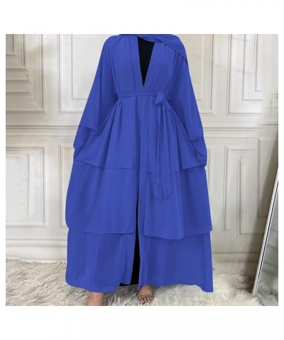 Abaya Women Muslim Dress with Hijab Dubai Islamic Style Robe Abaya Dress for Women Long Sleeve Flowy Maxi Cardigan Dress Roya...