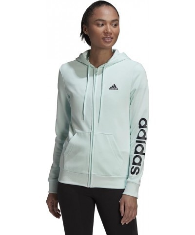 Women's Essentials Logo Full-Zip Hoodie Ice Mint/Ink $25.09 Activewear