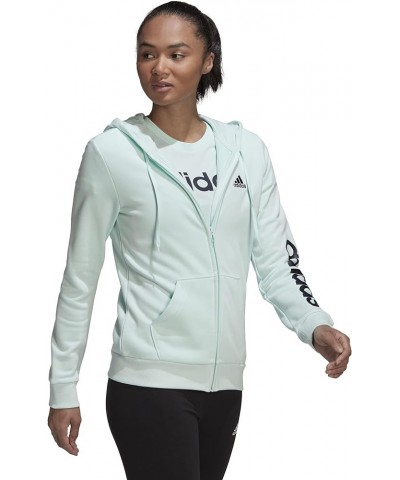 Women's Essentials Logo Full-Zip Hoodie Ice Mint/Ink $25.09 Activewear