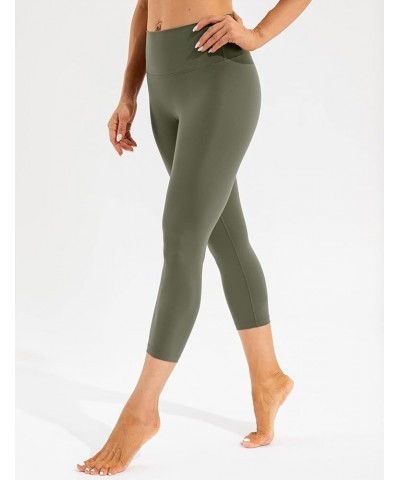 Women's Studio Essential Yoga Leggings 21"/23"/25"/28" - Brushed Soft No Front Seam Workout Active Tights Pants 21 inches Sag...