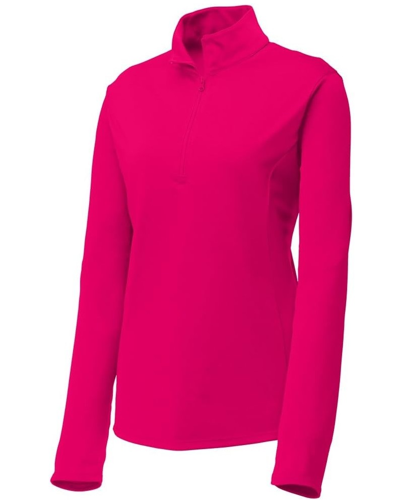 Dri-Equip Ladies Moisture Wicking 1/4-Zip Pullover Sizes XS-4XL Pink Raspberry $20.64 Jackets