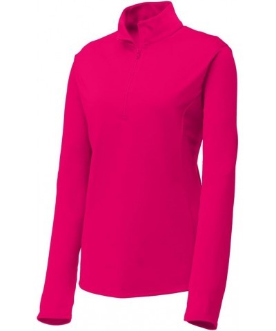 Dri-Equip Ladies Moisture Wicking 1/4-Zip Pullover Sizes XS-4XL Pink Raspberry $20.64 Jackets