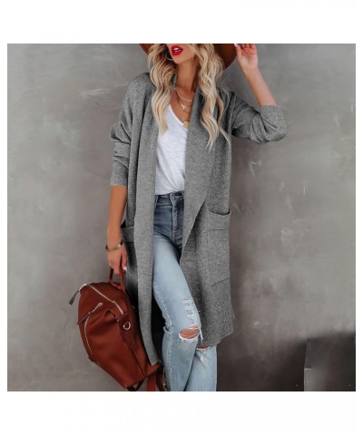 Appehinglaus Coatigan, Lapel Classy Coatigan, Appehinglaus Sweater Coat, Open Front Knit Cardigan Gray Apricot $22.87 Sweaters