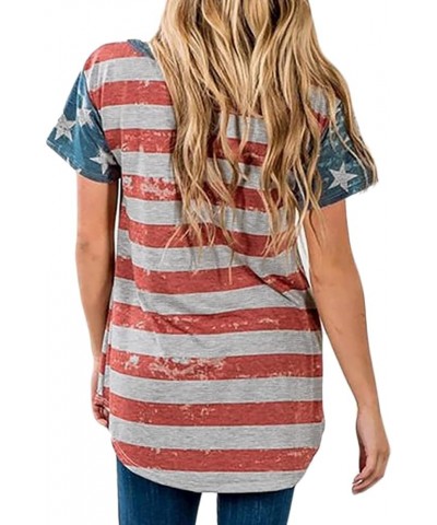 Women American Flag Shirt Independence Day Patriotic T-Shirt 4th of July Tees Shirts USA Flag Star Stripe Tops Usa Flag $9.51...