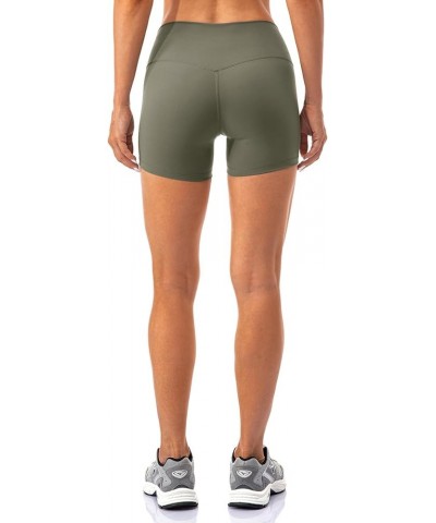 Women's All Day Soft Yoga Shorts 4"/ 6" - Workout Gym Running Active Biker Shorts for Women 4 inches Olive Green $13.19 Activ...