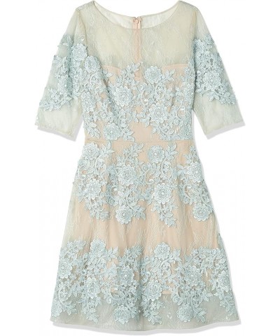 Women's Lace Fit and Flair Dress Mint $26.98 Dresses