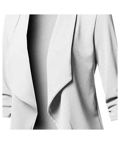 Blazers for Women Fashion Dressy Long Sleeve Blazer Open Front Cardigan Plus Size Double Breasted Jacket 1307-nfhhse-e-white ...