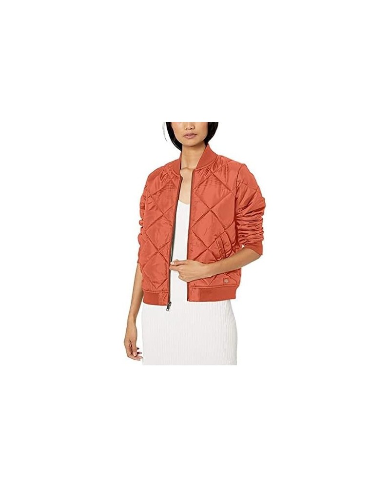 Women Quilted Bomber Jacket, Auburn, 2X $17.10 Jackets