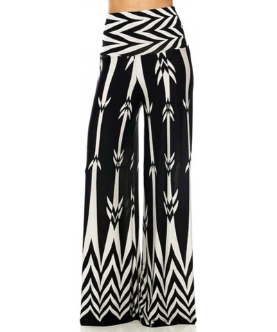 Women's Wide Leg Palazzo Pants with Foldover Waist Samoan Arrow $21.65 Pants