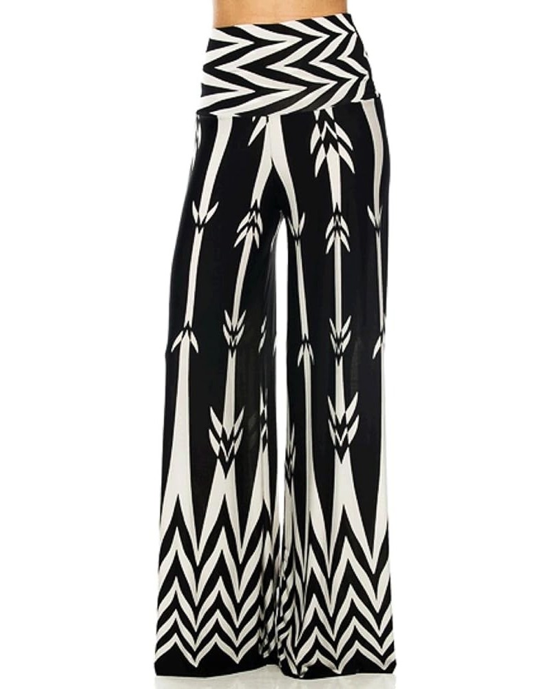 Women's Wide Leg Palazzo Pants with Foldover Waist Samoan Arrow $21.65 Pants