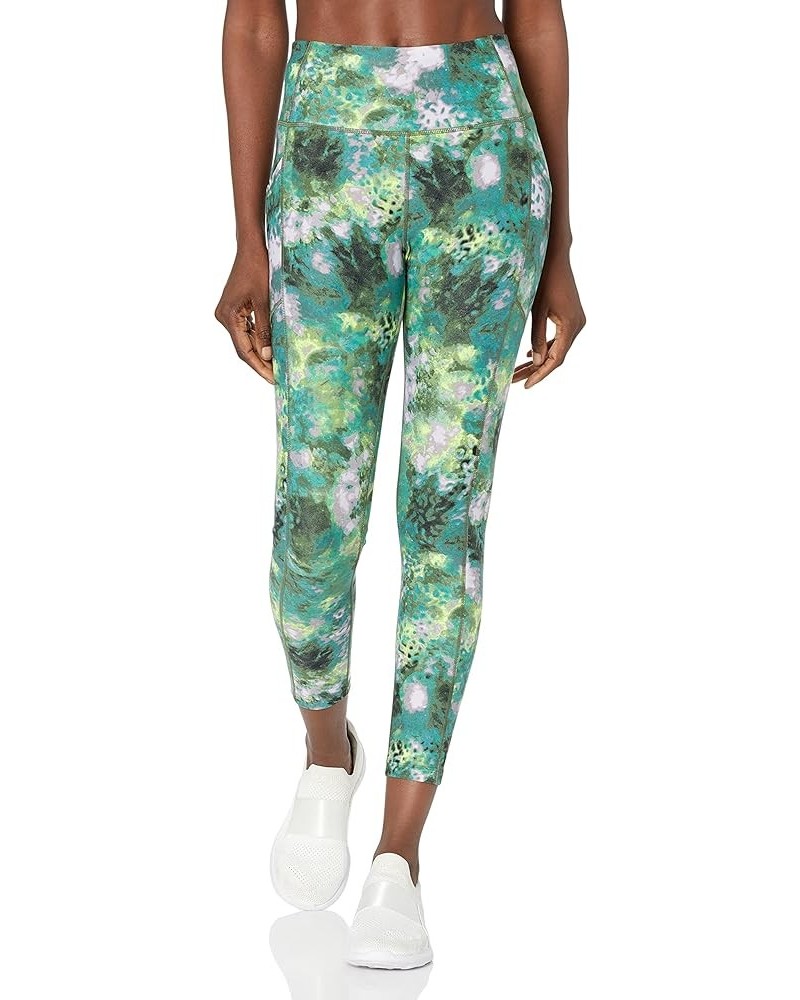 Women's Print Side Pocket High Waist 7/8 Legging Tight Ice Leopard Bonsai $17.98 Activewear