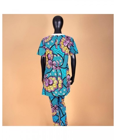 African Clothing for Women Short Sleeve Shirt and Print Pants 2 Piece Set Tracksuit Plus Size Dashiki Casual Outfit 618-11 $3...