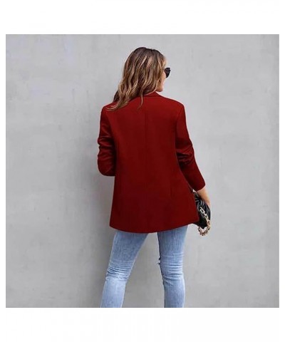 2023 Fall Womens Blazers for Work Ladies Blazers Suit Jackets Business Casual Fashion Dressy Office Blazer Red03 $13.95 Blazers