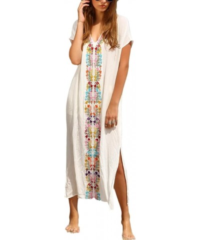 Caftans for Women Beachwear Turkish Long Swimsuit Cover up Kaftan Beach Dress Color 1 $16.49 Swimsuits