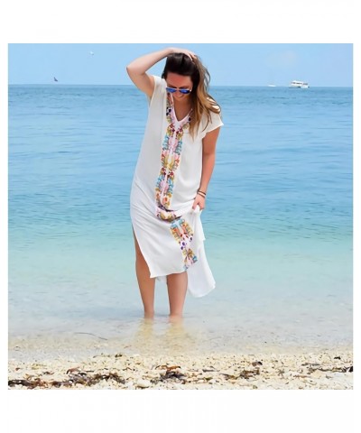 Caftans for Women Beachwear Turkish Long Swimsuit Cover up Kaftan Beach Dress Color 1 $16.49 Swimsuits