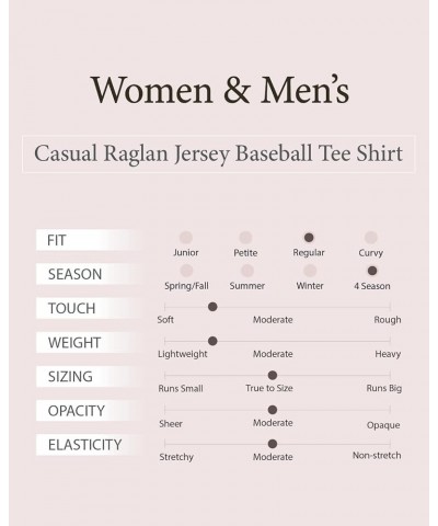 Women's Baseball T Shirts - 3/4 Sleeve Casual Raglan Jersey Tee Basic Vintage Raglan Sleeve Top White/Charcoalgrey $13.54 Jer...