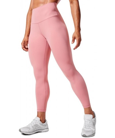 Women's Hugged Feeling Compression Leggings 25 Inches - Thick High Waisted Tummy Control Workout Leggings Lotus Pink $19.25 A...