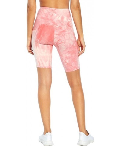 Women's Bambie High Rise Bermuda Short Calypso Coral Tie Dye Marble $9.71 Activewear