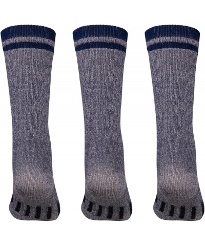 Merino Wool Hiking Socks for Men and Women – 3 Pairs Midweight Cushioned – Warm n Breathable Blue $12.80 Socks