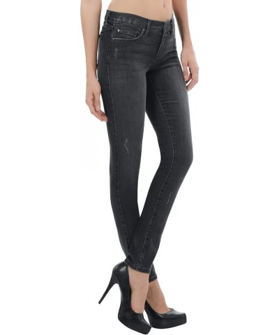 Angry Rabbit Womens Basic Skinny Premium Denim Jeans Made in USA Ask430 Black $40.80 Jeans