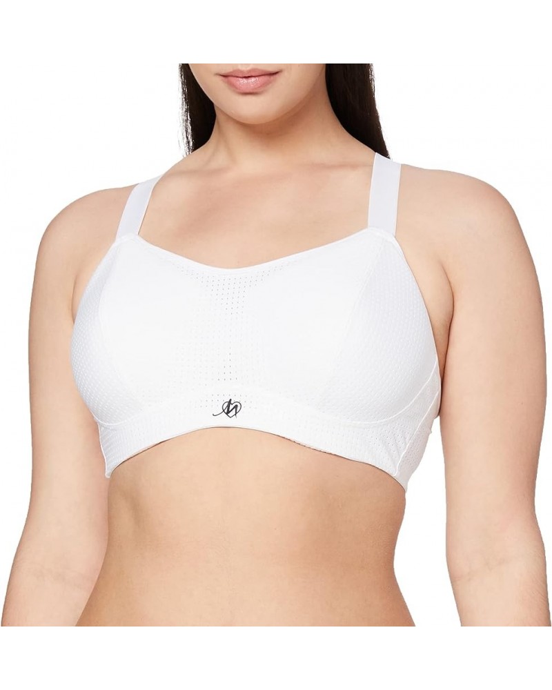 Women's Jenn Convertible High Impact Underwire Sports Bra White $28.43 Lingerie