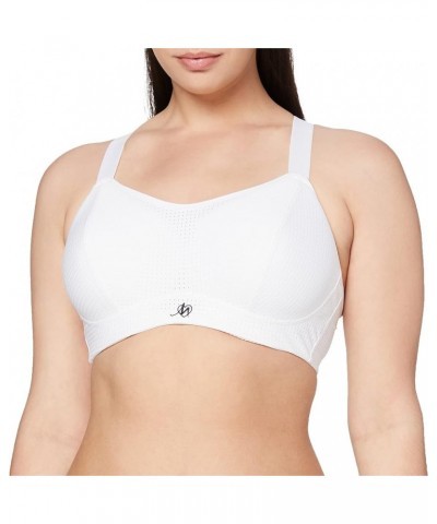 Women's Jenn Convertible High Impact Underwire Sports Bra White $28.43 Lingerie