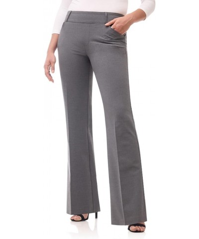 Women's Smart Stretch Desk to Dinner Wide Leg Pull-On Pant Charcoal $22.00 Pants