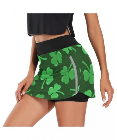 Pickleball Balls Women's Tennis Skirt Golf Skort Gym Shorts Athletic with Pockets St-patricks Day $10.75 Skorts