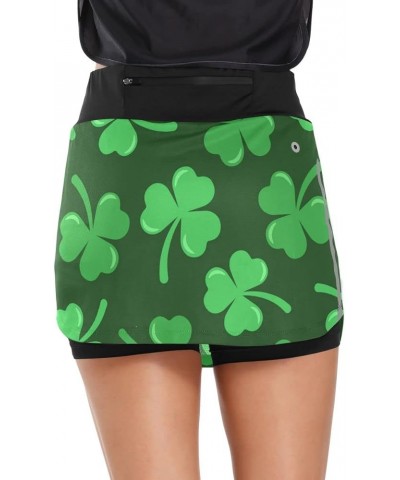 Pickleball Balls Women's Tennis Skirt Golf Skort Gym Shorts Athletic with Pockets St-patricks Day $10.75 Skorts