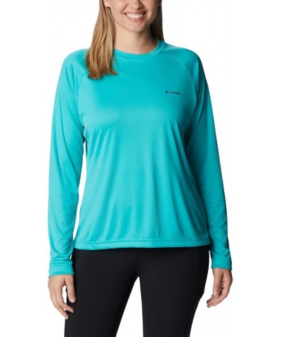 Women's Fork Stream Long Sleeve Shirt Bright Aqua/Nocturnal Graphic $22.03 Activewear