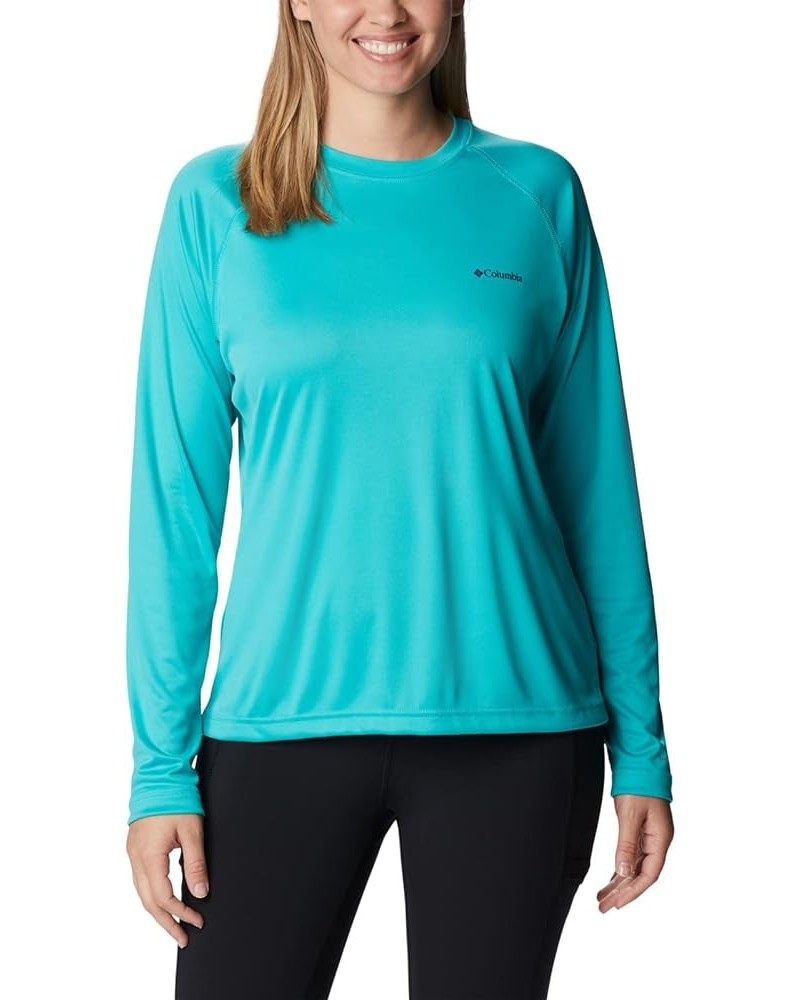 Women's Fork Stream Long Sleeve Shirt Bright Aqua/Nocturnal Graphic $22.03 Activewear