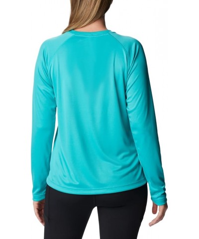 Women's Fork Stream Long Sleeve Shirt Bright Aqua/Nocturnal Graphic $22.03 Activewear