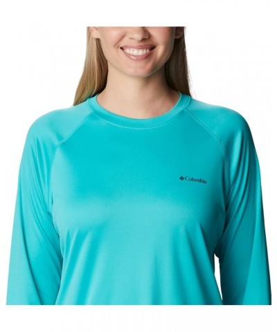 Women's Fork Stream Long Sleeve Shirt Bright Aqua/Nocturnal Graphic $22.03 Activewear