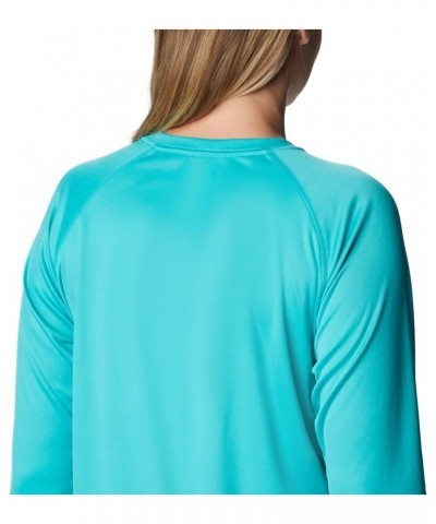 Women's Fork Stream Long Sleeve Shirt Bright Aqua/Nocturnal Graphic $22.03 Activewear