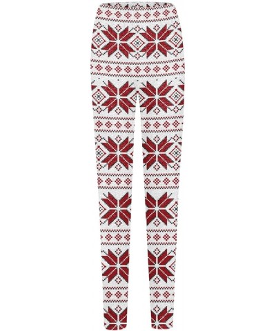 Pants Leggings for Women Dressy High Waist Casual Christmas Printed Elastic Slim Long Sport Hiking Pants Leggings D-white $24...