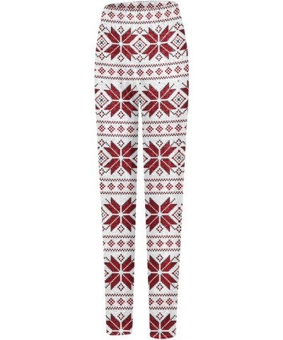 Pants Leggings for Women Dressy High Waist Casual Christmas Printed Elastic Slim Long Sport Hiking Pants Leggings D-white $24...