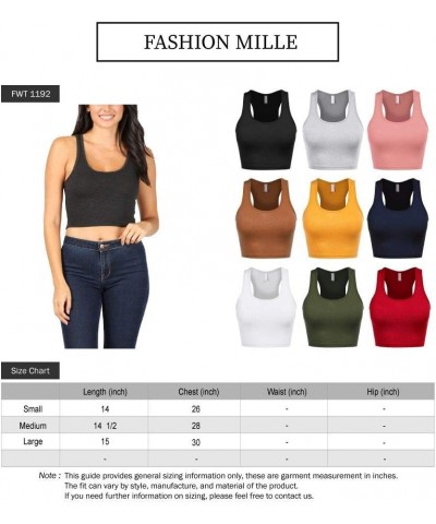 Women's Scoop Neck Workout and Training Basic Sleeveless Racerback Crop Sports Active Camis Tanks Top Mauve $9.69 Tanks