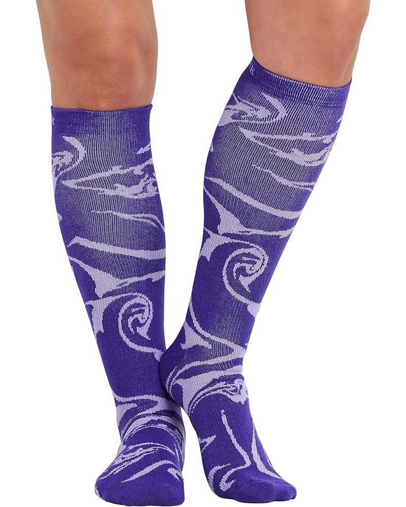 Printsupport Women 12 mmHg Support Socks Magic Marble $10.06 Activewear