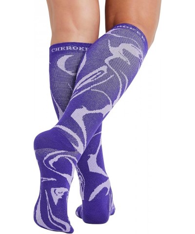 Printsupport Women 12 mmHg Support Socks Magic Marble $10.06 Activewear