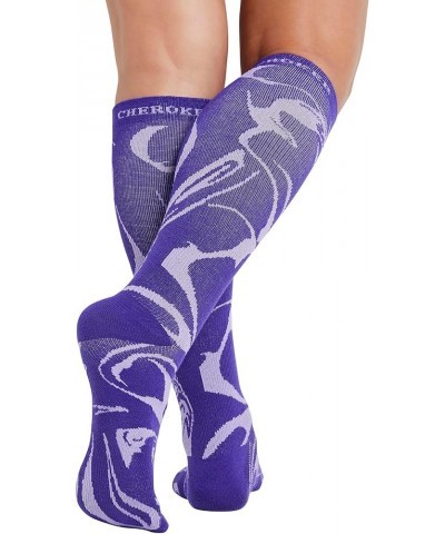 Printsupport Women 12 mmHg Support Socks Magic Marble $10.06 Activewear