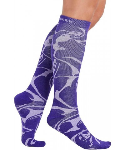 Printsupport Women 12 mmHg Support Socks Magic Marble $10.06 Activewear