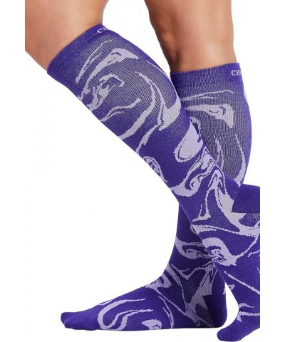 Printsupport Women 12 mmHg Support Socks Magic Marble $10.06 Activewear