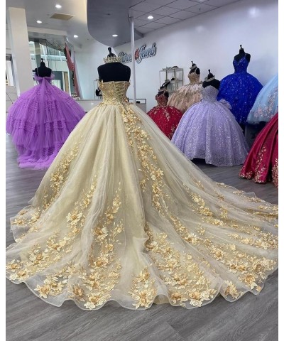 Strapless Quinceanera Dresses Ball Gown Puffy Sweet 16 Dresses for Teens Sweetheart Pegeant Gowns for Women CXL087 Burgundy D...