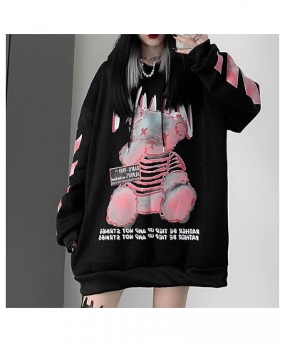 Cute Bear Hoodie Sweater Bear Clothes Anime Kawaii Oversized Hoodie for Teen Girls Women Aesthetic Y2K Kawaii Clothes School ...