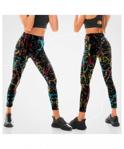 Leggings for Women, High Waisted Buttery Soft Womens Leggings for Gym Yoga Workout No Pocket 1 Pack Color Line Pattern $8.82 ...