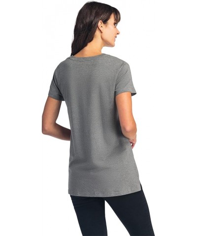 Womens Ecofabric Organic Cotton & Rayon Blend Crew Neck Shirt | Relaxed Fit Light Heather Gray $15.18 T-Shirts