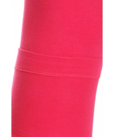 Premium Cotton Soft Capri Pants for Women - Ultimate Comfort Summer Leggings Fuchsia $11.50 Others